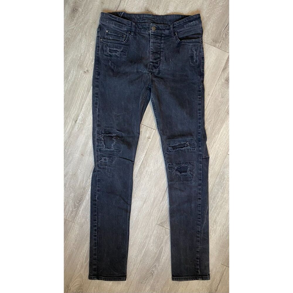 Ksubi Chitch Distressed Slim-Fit Jeans in a Men's Size 32